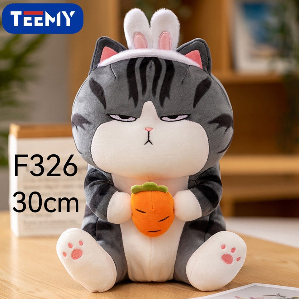 PELUCHE GATO EMPERADOR OREJAS CONEJO 30 CM , PRECIO PUBLICADO ES AL POR MAYOR Y DEBEN SER 3 UNIDADES DEL MISMO  (F326) 1