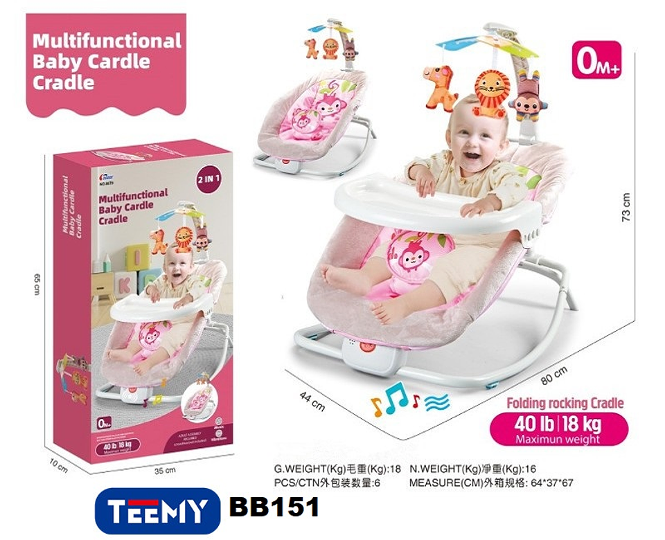 CUNA MOVIL 2 EN 1 SOPORTA 18KG, 3 DEL MISMO POR MAYOR  (BB151) 1