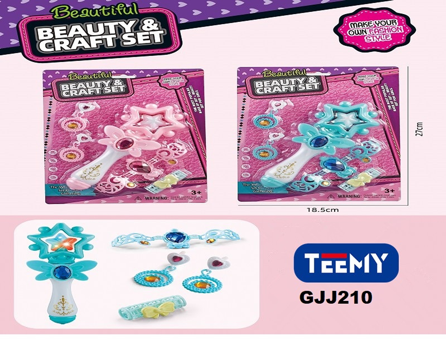 JUEGO DE BELLEZA, PRECIO PUBLICADO ES AL POR MAYOR Y DEBEN SER 3 UNIDADES DEL MISMO  (GJJ210) 1