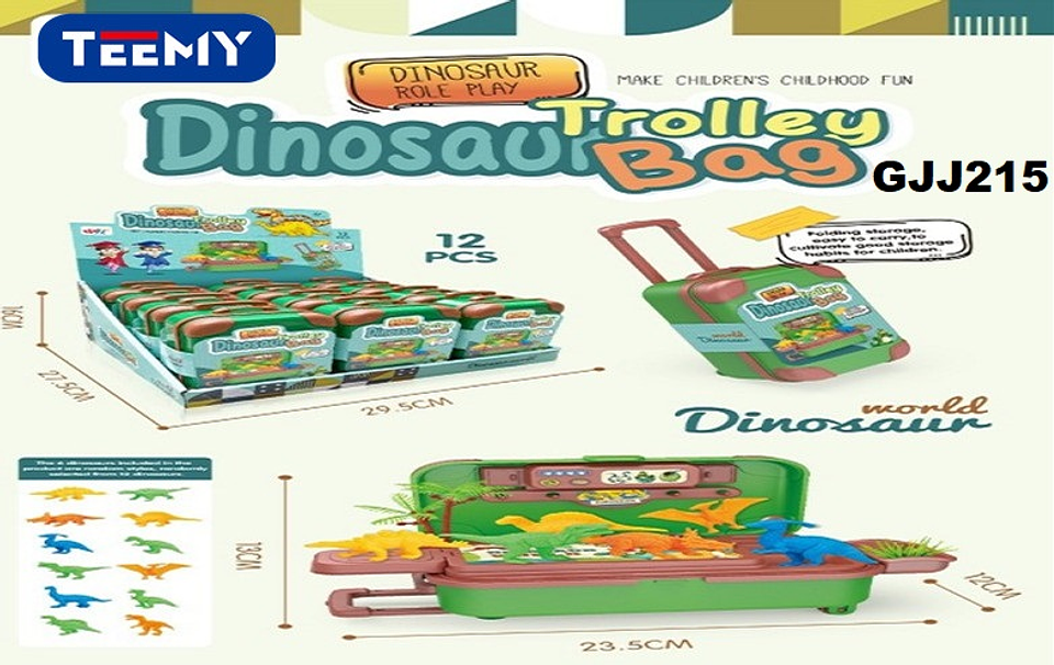 MALETICA CON DINOSAURIOS PAQUETE 12 PIEZAS (GJJ215) 1