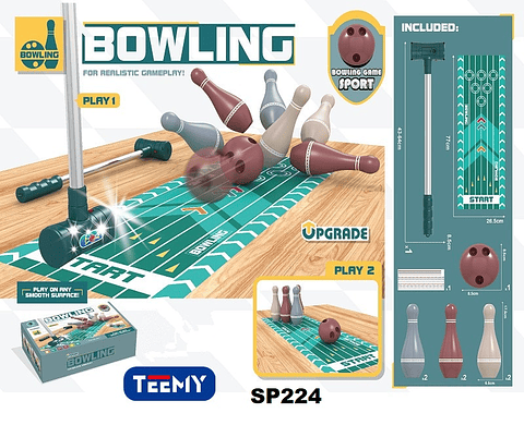 JUEGO BOWLING , PRECIO PUBLICADO ES AL POR MAYOR Y DEBEN SER 3 UNIDADES DEL MISMO 