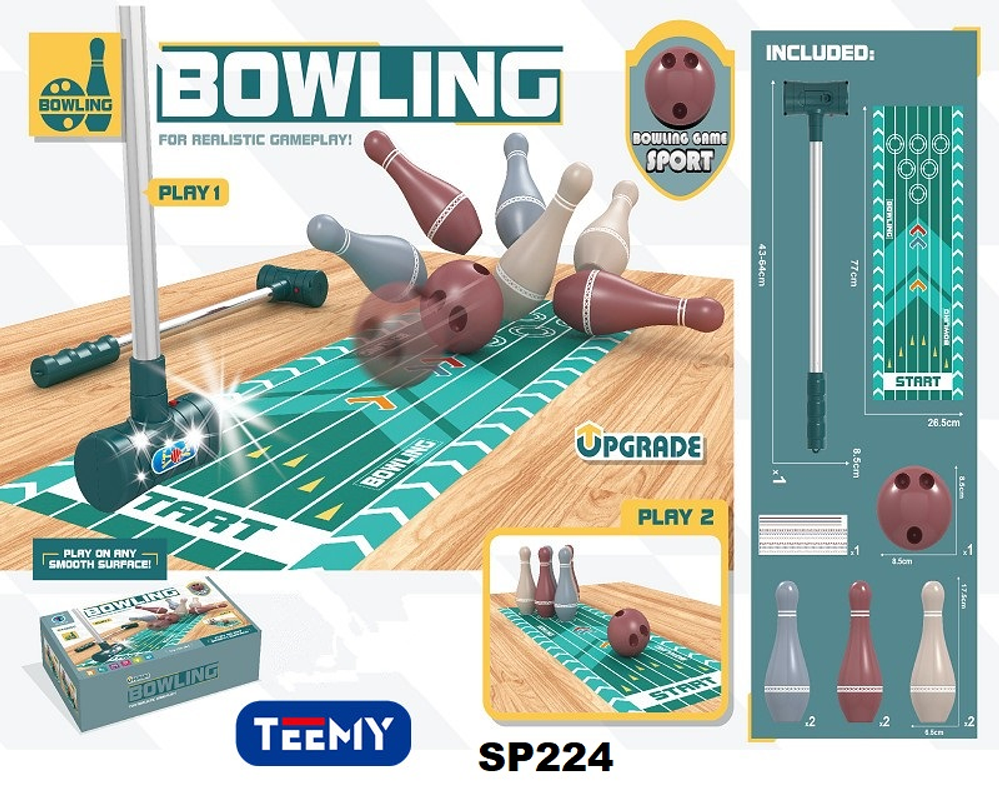 JUEGO BOWLING , PRECIO PUBLICADO ES AL POR MAYOR Y DEBEN SER 3 UNIDADES DEL MISMO  (SP224) 1