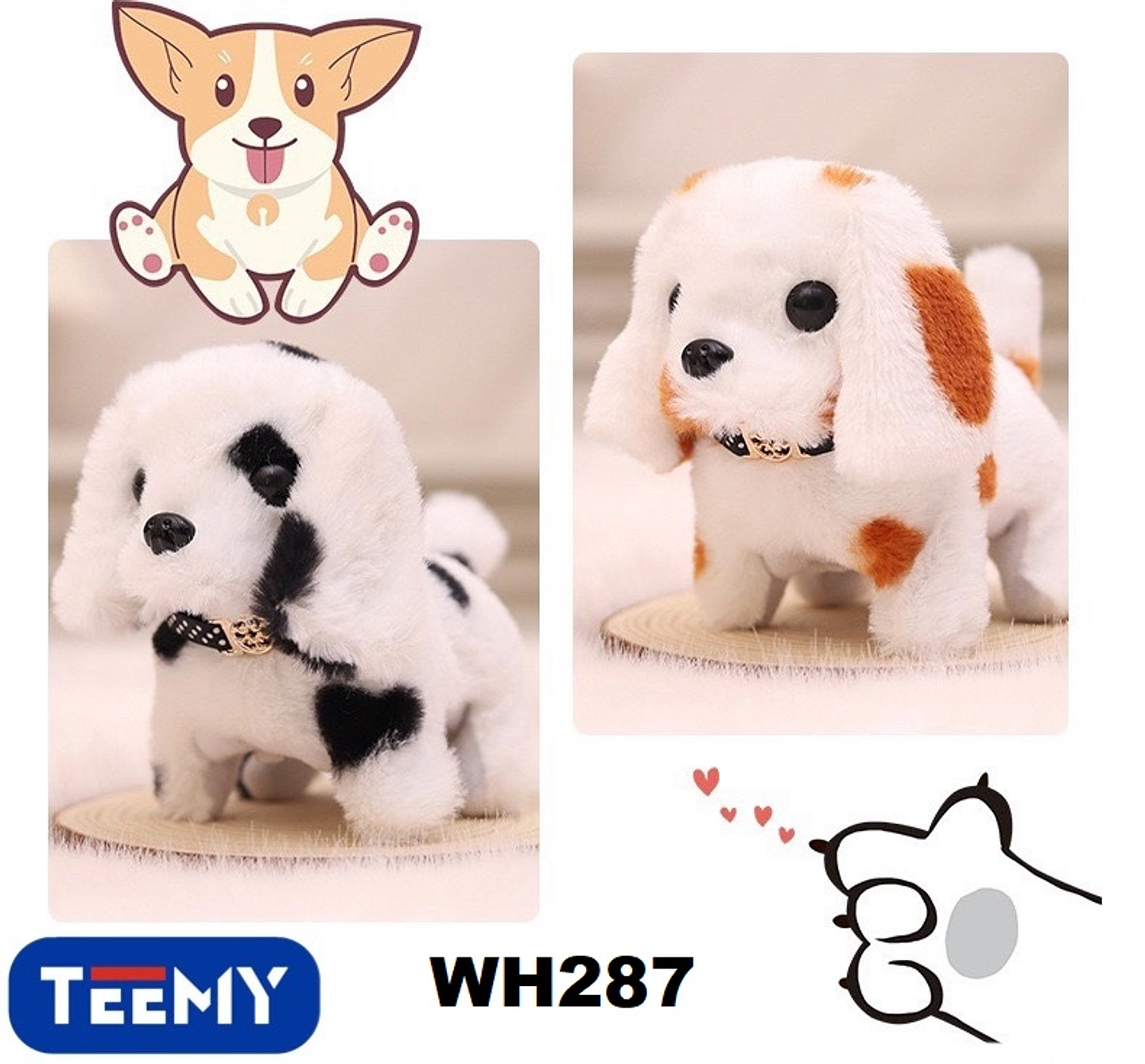 PERRO A  BATERIA, PRECIO PUBLICADO ES AL POR MAYOR Y DEBEN SER 3 UNIDADES DEL MISMO  (WH287) 1