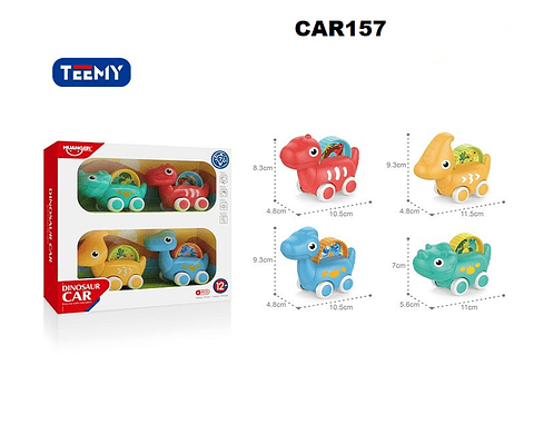 CARRITOS EN FORMA DE DINOSAURIOS PARA BEBES, PRECIO PUBLICADO ES AL POR MAYOR Y DEBEN SER 3 UNIDADES DEL MISMO  (CAR157)