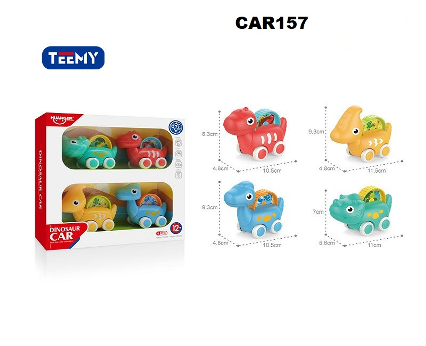 CARRITOS EN FORMA DE DINOSAURIOS PARA BEBES, PRECIO PUBLICADO ES AL POR MAYOR Y DEBEN SER 3 UNIDADES DEL MISMO  (CAR157) 1