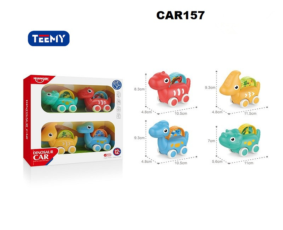CARRITOS EN FORMA DE DINOSAURIOS PARA BEBES, PRECIO PUBLICADO ES AL POR MAYOR Y DEBEN SER 3 UNIDADES DEL MISMO  (CAR157) 1