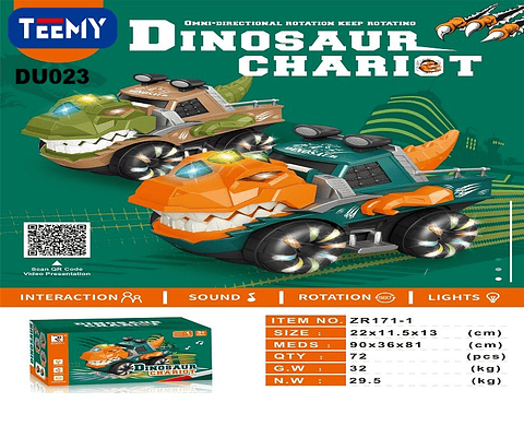 CARRO EN FORMA DE DINOSAURIO , PRECIO PUBLICADO ES AL POR MAYOR Y DEBEN SER 3 UNIDADES DEL MISMO  (DU023)