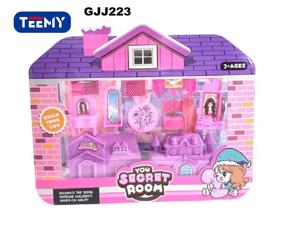 CASA ARMABLE CON ACCESORIOS , PRECIO PUBLICADO ES AL POR MAYOR Y DEBEN SER 3 UNIDADES DEL MISMO  (GJJ223) 1