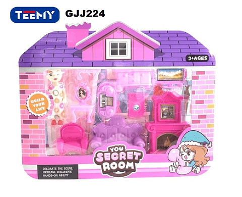 CASA ARMABLE CON ACCESORIOS , PRECIO PUBLICADO ES AL POR MAYOR Y DEBEN SER 3 UNIDADES DEL MISMO  (GJJ224)