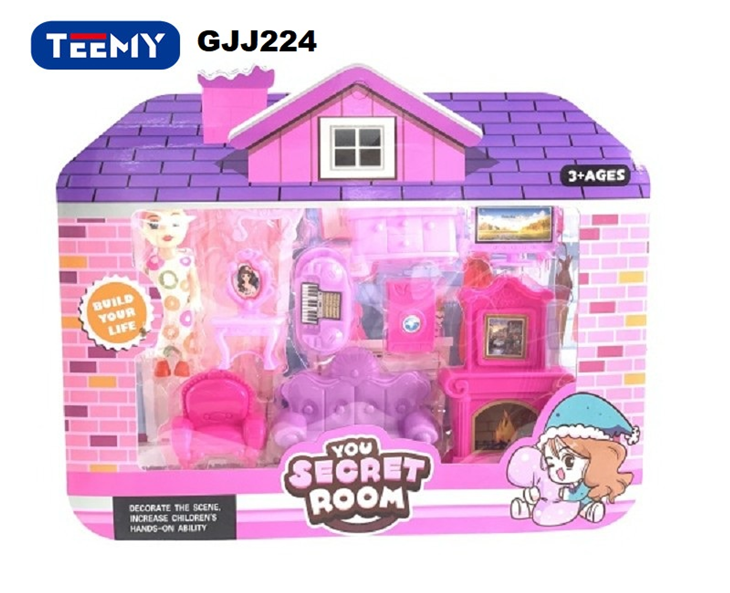 CASA ARMABLE CON ACCESORIOS , PRECIO PUBLICADO ES AL POR MAYOR Y DEBEN SER 3 UNIDADES DEL MISMO  (GJJ224) 1