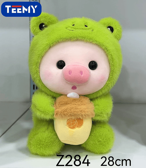 PELUCHE CHANCHO 28 CM, PRECIO PUBLICADO ES AL POR MAYOR Y DEBEN SER 3 UNIDADES DEL MISMO  (Z284)