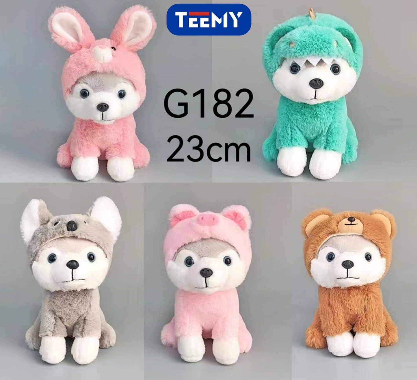 PELUCHE PERRO 23 CM, PRECIO PUBLICADO ES AL POR MAYOR Y DEBEN SER 3 UNIDADES DEL MISMO  (G182) 1