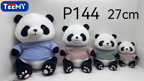 PELUCHE PANDA 27 CM  , PRECIO PUBLICADO ES AL POR MAYOR Y DEBEN SER 3 UNIDADES DEL MISMO  (P144)