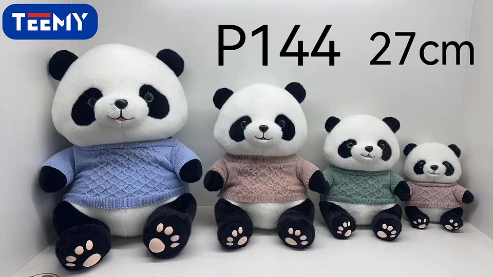 PELUCHE PANDA 27 CM  , PRECIO PUBLICADO ES AL POR MAYOR Y DEBEN SER 3 UNIDADES DEL MISMO  (P144) 1