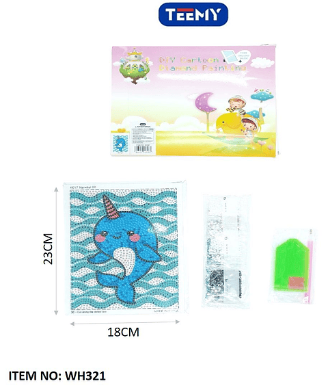 PINTURA DIAMANTE 18 X 23 , PRECIO PUBLICADO ES AL POR MAYOR Y DEBEN SER 3 UNIDADES DEL MISMO  (WH321)