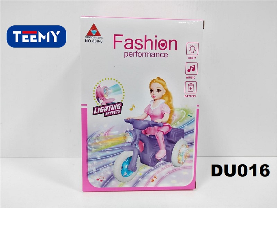 MUÑECA CON MOTO, PRECIO PUBLICADO ES AL POR MAYOR Y DEBEN SER 3 UNIDADES DEL MISMO  (DU016) 1