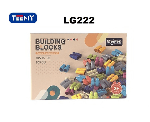 BLOQUES ARMABLES 80 PIEZAS  , PRECIO PUBLICADO ES AL POR MAYOR Y DEBEN SER 3 UNIDADES DEL MISMO  (LG222)