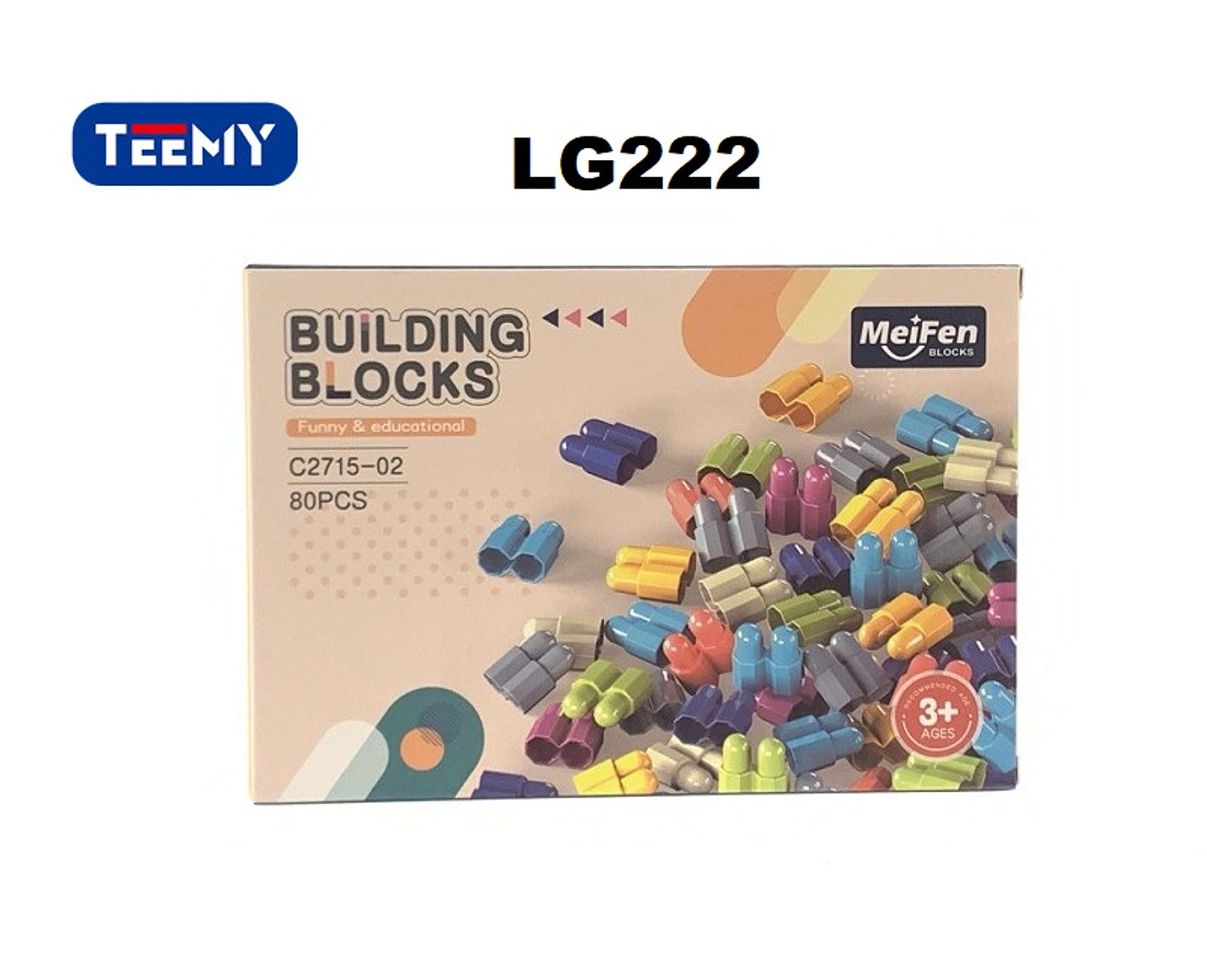 BLOQUES ARMABLES 80 PIEZAS  , PRECIO PUBLICADO ES AL POR MAYOR Y DEBEN SER 3 UNIDADES DEL MISMO  (LG222) 1