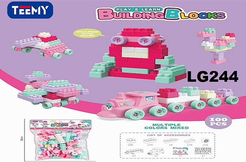 BLOQUES ARMABLES 100 PIEZAS , PRECIO PUBLICADO ES AL POR MAYOR Y DEBEN SER 3 UNIDADES DEL MISMO  (LG244)