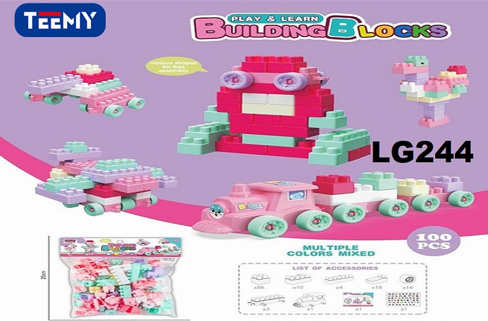 BLOQUES ARMABLES 100 PIEZAS , PRECIO PUBLICADO ES AL POR MAYOR Y DEBEN SER 3 UNIDADES DEL MISMO  (LG244) 1