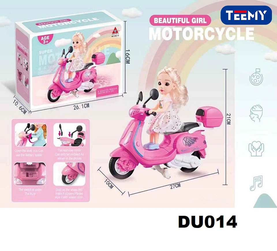 MUÑECA CON MOTO, PRECIO PUBLICADO ES AL POR MAYOR Y DEBEN SER 3 UNIDADES DEL MISMO  (DU014) 1