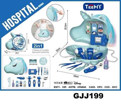 JUGUETE DENTISTA 2 EN 1 , PRECIO PUBLICADO ES AL POR MAYOR Y DEBEN SER 3 UNIDADES DEL MISMO  (GJJ199)