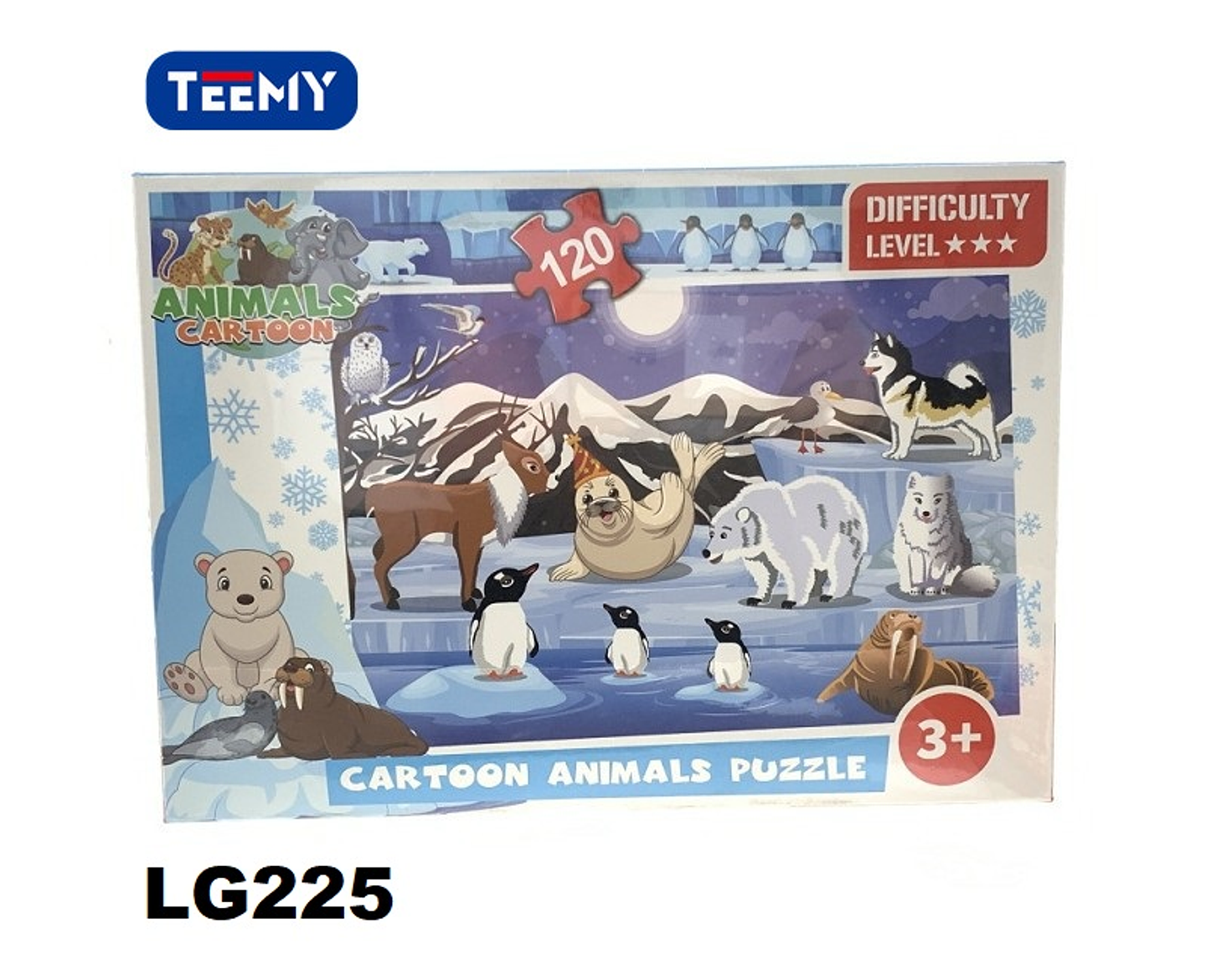 PUZZLE  ANIMALES 120 PIEZAS , PRECIO PUBLICADO ES AL POR MAYOR Y DEBEN SER 3 UNIDADES DEL MISMO  (LG225) 1
