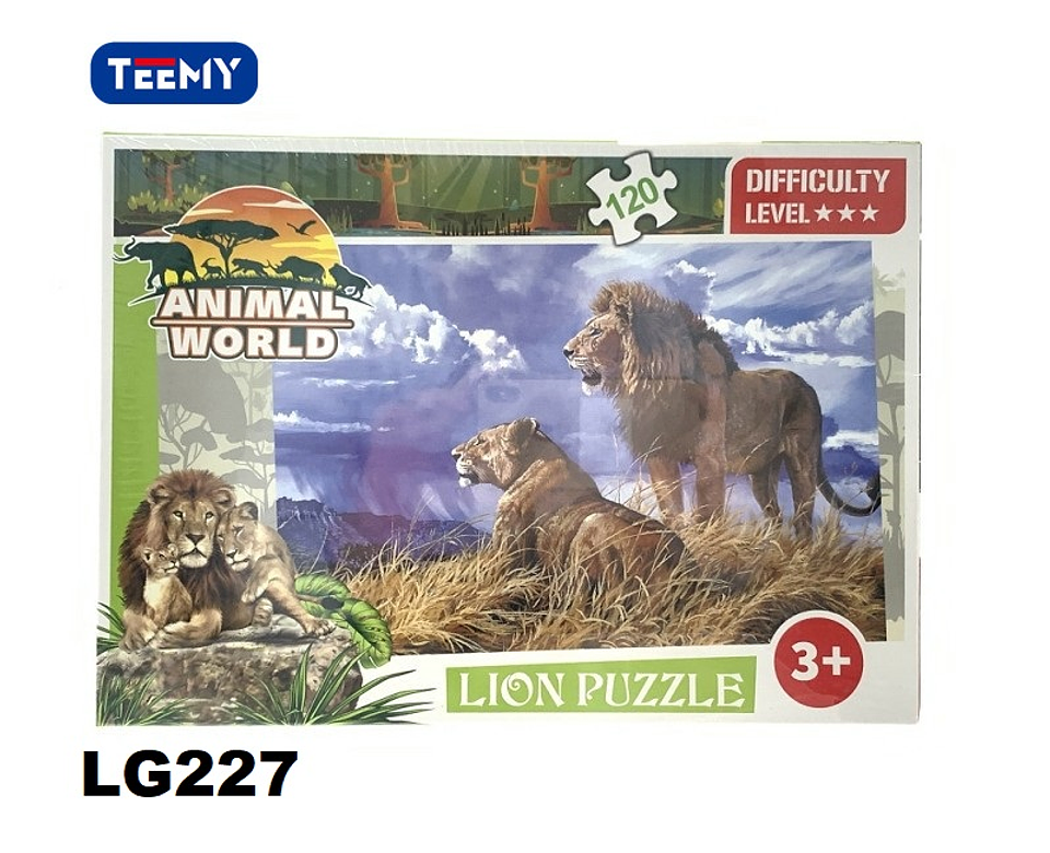 PUZZLE  ANIMALES 120 PIEZAS , PRECIO PUBLICADO ES AL POR MAYOR Y DEBEN SER 3 UNIDADES DEL MISMO  (LG227) 1
