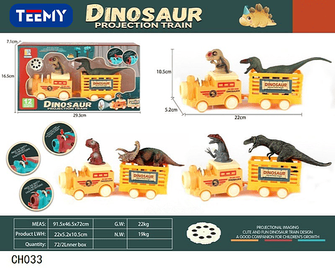 DINOSAURIOS CON CARROS, PRECIO PUBLICADO ES AL POR MAYOR Y DEBEN SER 3 UNIDADES DEL MISMO  (CH033)