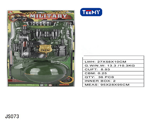 PISTOLA CON ACCESORIOS MILITARES, PRECIO PUBLICADO ES AL POR MAYOR Y DEBEN SER 3 UNIDADES DEL MISMO  (JS073)