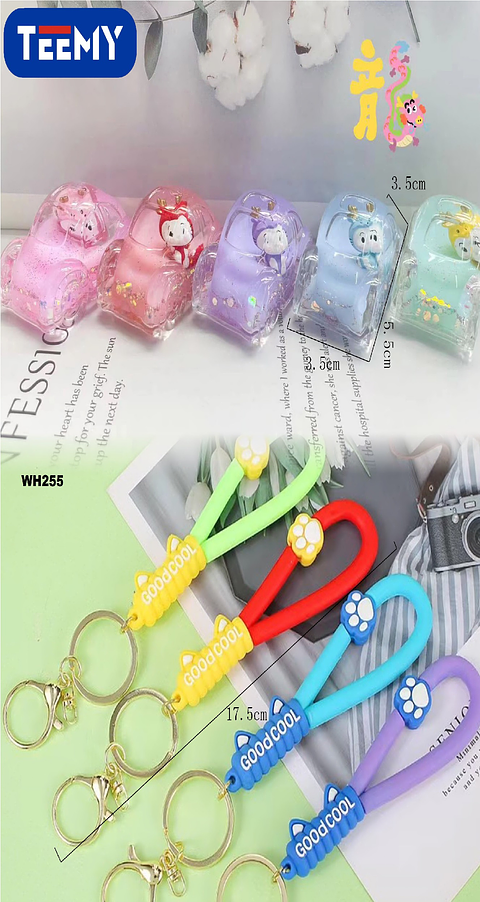 LLAVEROS SENSORIALES CON LIQUIDO PAQUETE 6 PIEZAS (WH255)