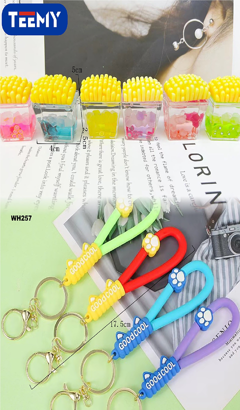 LLAVEROS SENSORIALES CON LIQUIDO PAQUETE 6 PIEZAS (WH257)