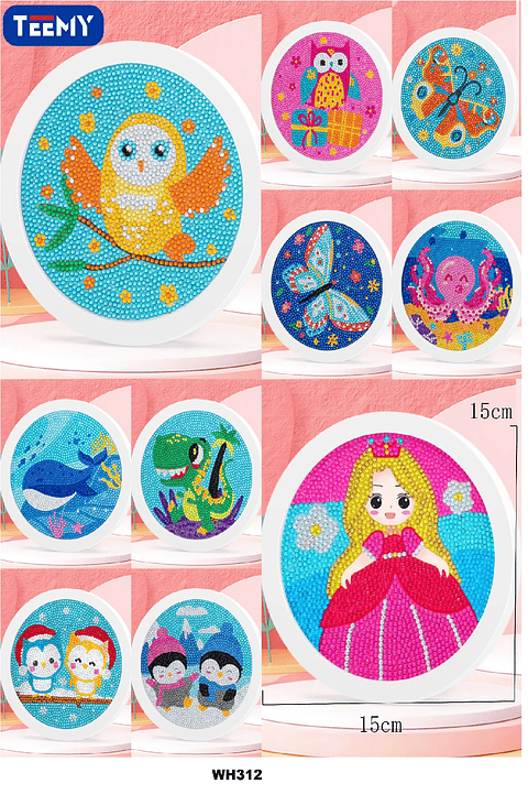 PINTURA DIAMANTE 15 X 15 PAQUETE 10 PIEZAS (WH312)