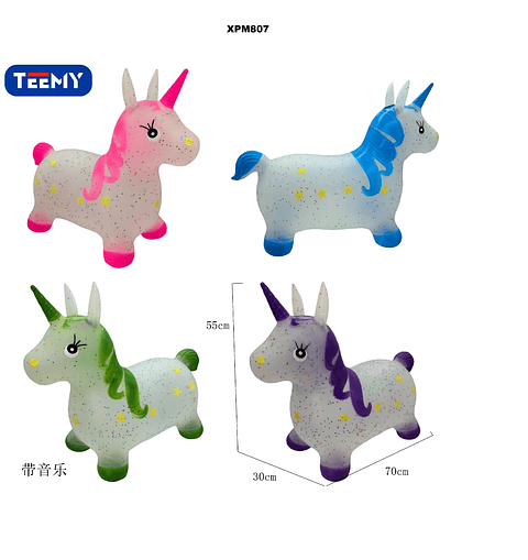 UNICORNIO CON MUSICA CABALLITO PARA BEBE, PRECIO PUBLICADO ES AL POR MAYOR Y DEBEN SER 3 UNIDADES DEL MISMO  (XPM807)