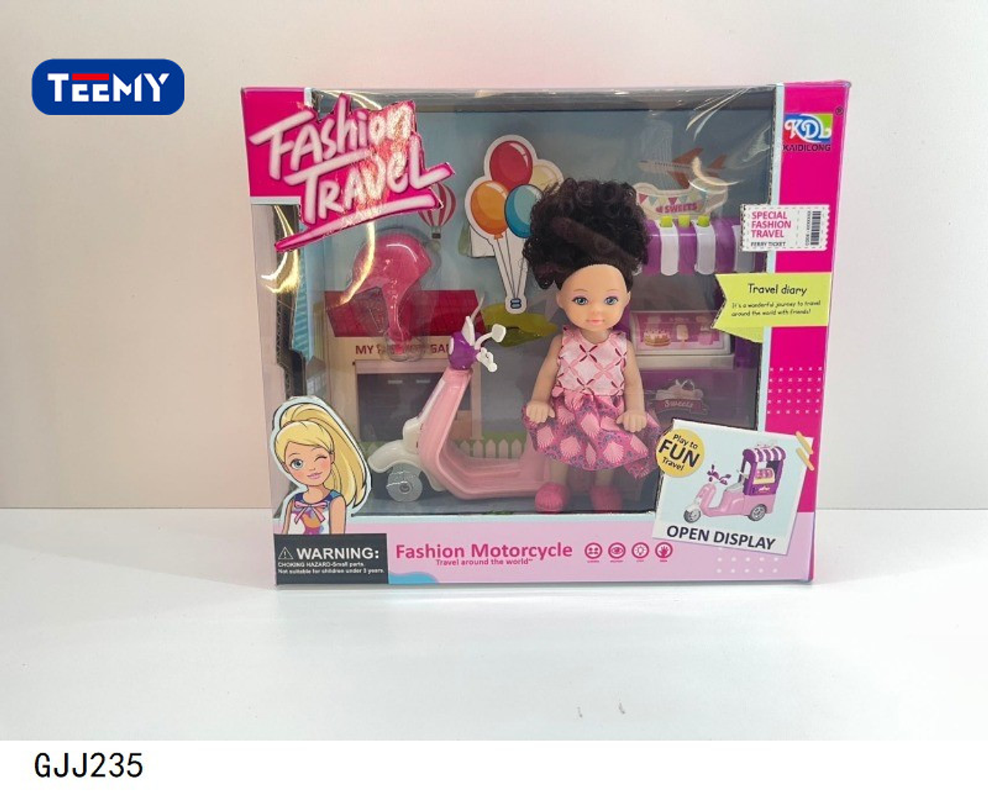 MUÑECA CON MOTO, PRECIO PUBLICADO ES AL POR MAYOR Y DEBEN SER 3 UNIDADES DEL MISMO  (GJJ235) 1