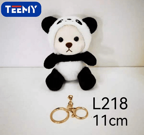LLAVERO PELUCHE OSO 11 CM PAQUETE 12 PIEZAS (L218)