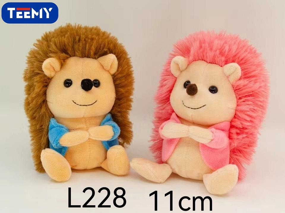 LLAVERO PELUCHE ERIZO 11 CM  PAQUETE 12 PIEZAS (L228) 1