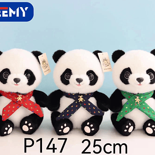 PELUCHE PANDA 25 CM  , PRECIO PUBLICADO ES AL POR MAYOR Y DEBEN SER 4 UNIDADES DEL MISMO 