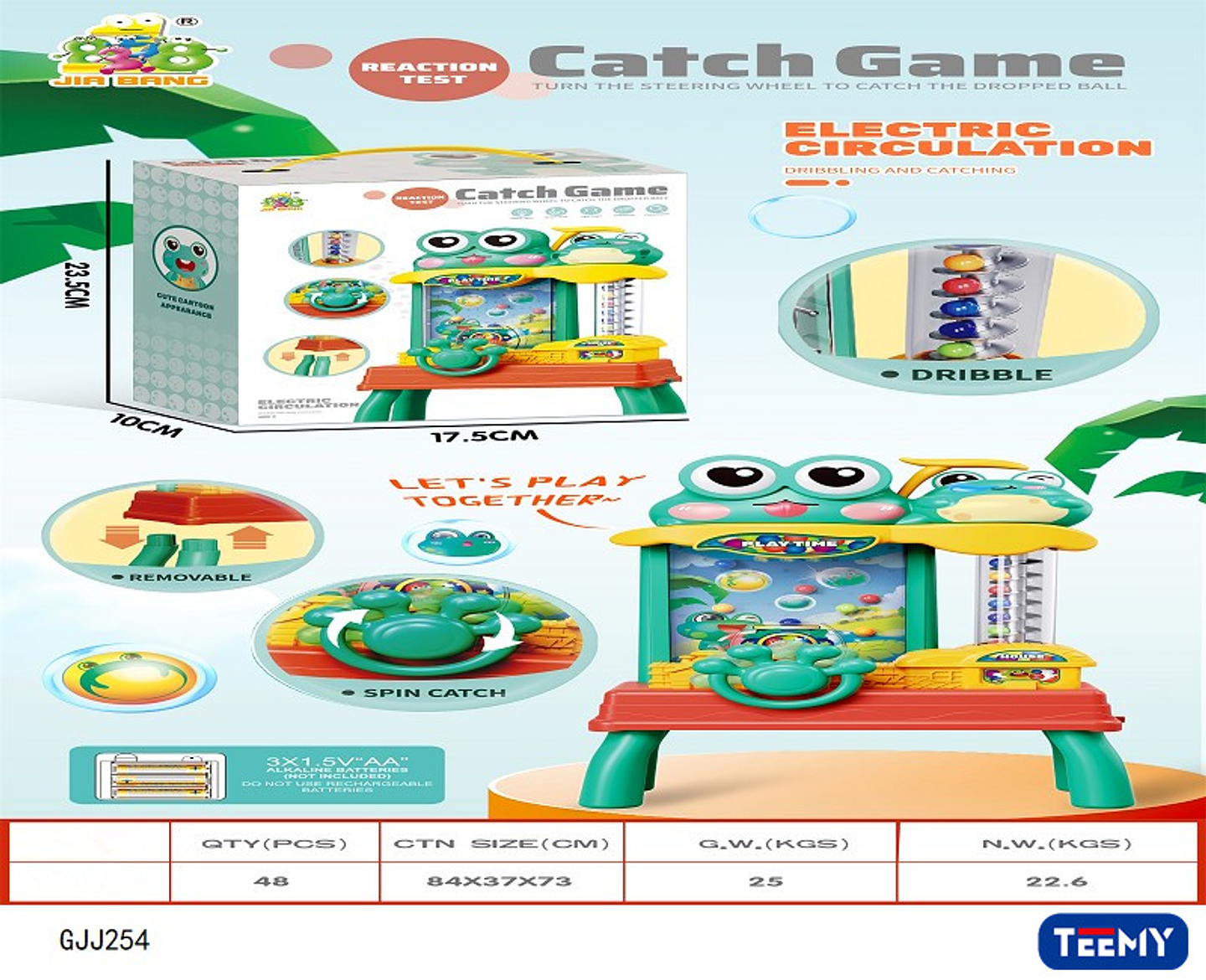 JUEGO DE CAPTURA DE PELOTAS, PRECIO PUBLICADO ES AL POR MAYOR Y DEBEN SER 3 UNIDADES DEL MISMO  (GJJ254) 1