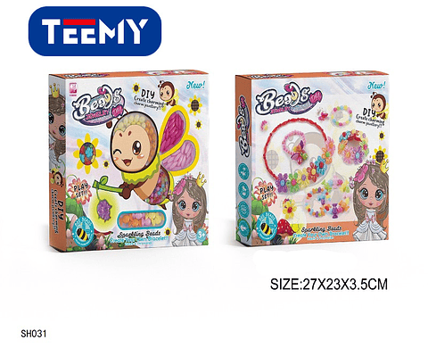 JUEGO DE MANUALIDADES PARA HACER PULSERAS  , PRECIO PUBLICADO ES AL POR MAYOR Y DEBEN SER 3 UNIDADES DEL MISMO  (SH031)