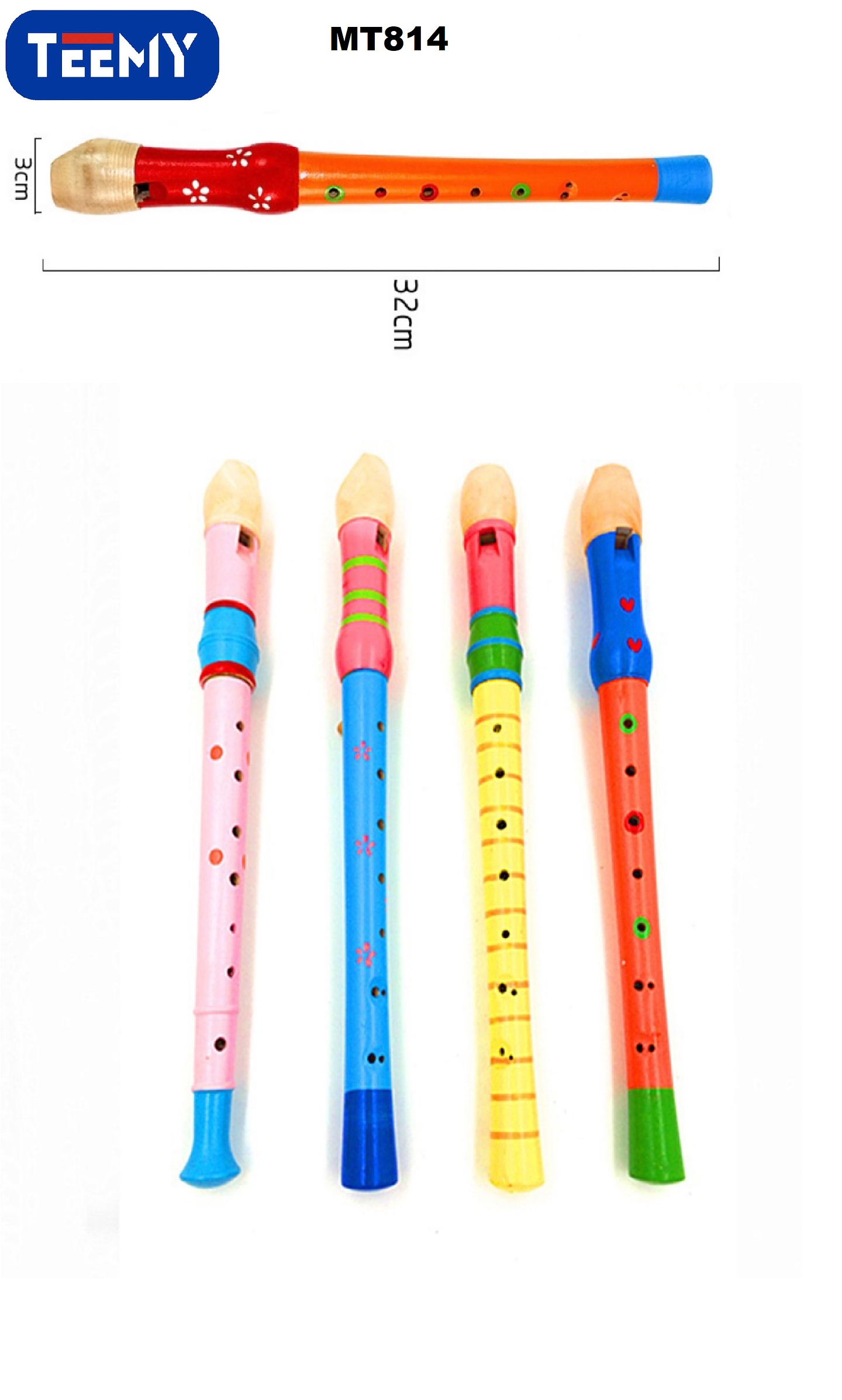 FLAUTA PAQUETE 12 PIEZAS (MT814) 1