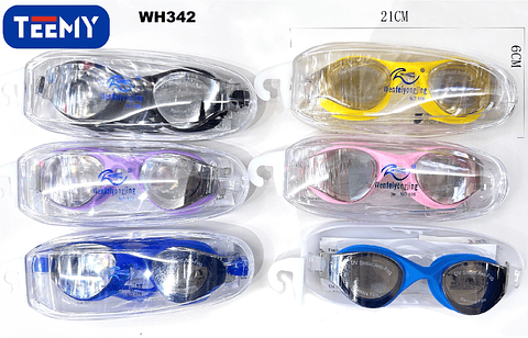 LENTES DE NATACION PAQUETE 6 PIEZAS (WH342)