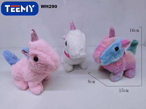 UNICORNIO A PILA, PRECIO PUBLICADO ES AL POR MAYOR Y DEBEN SER 3 UNIDADES DEL MISMO  (WH290)