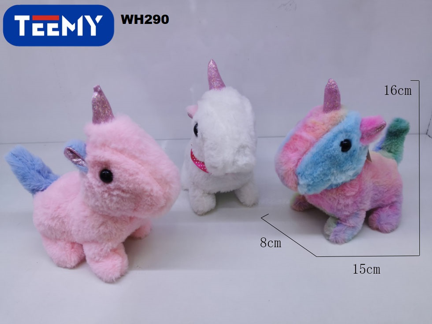 UNICORNIO A PILA, PRECIO PUBLICADO ES AL POR MAYOR Y DEBEN SER 3 UNIDADES DEL MISMO  (WH290) 1