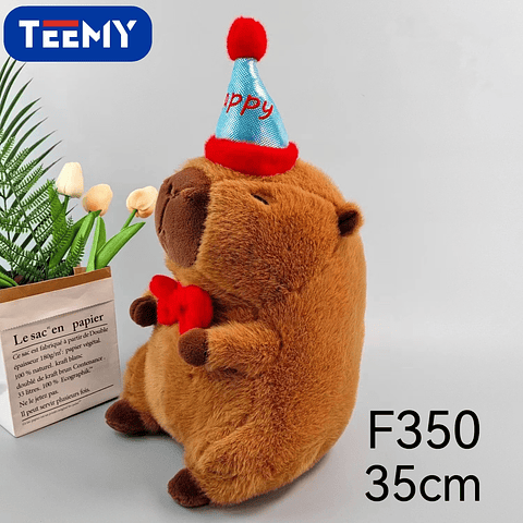 PELUCHE CAPYBARA 35 CM  , PRECIO PUBLICADO ES AL POR MAYOR Y DEBEN SER 3 UNIDADES DEL MISMO  (F350)