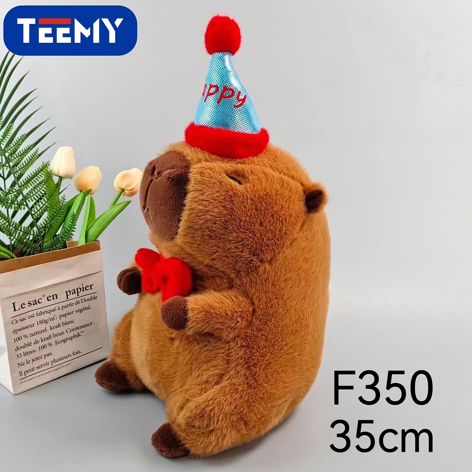 PELUCHE CAPYBARA 35 CM  , PRECIO PUBLICADO ES AL POR MAYOR Y DEBEN SER 3 UNIDADES DEL MISMO  (F350) 1