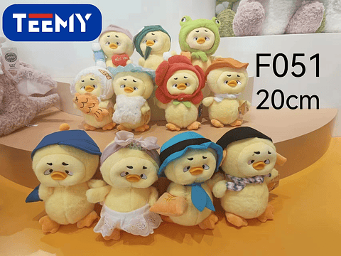 PELUCHE PATO 20 CM , PRECIO PUBLICADO ES AL POR MAYOR Y DEBEN SER 3 UNIDADES DEL MISMO  (F051)