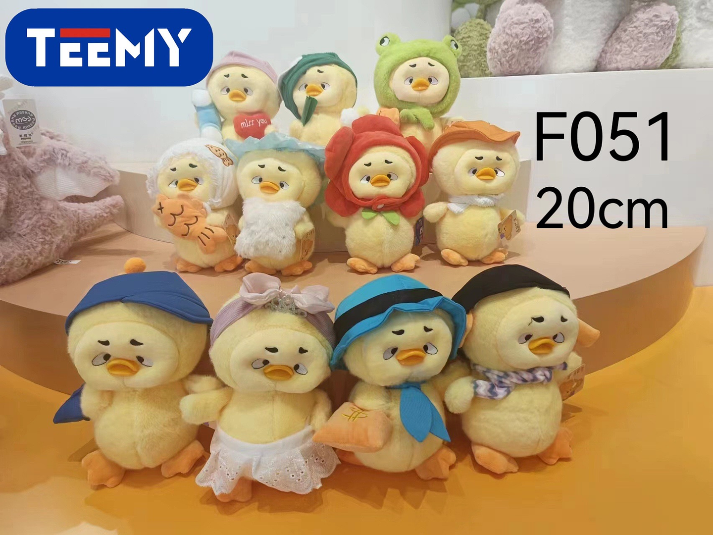 PELUCHE PATO 20 CM , PRECIO PUBLICADO ES AL POR MAYOR Y DEBEN SER 3 UNIDADES DEL MISMO  (F051) 1