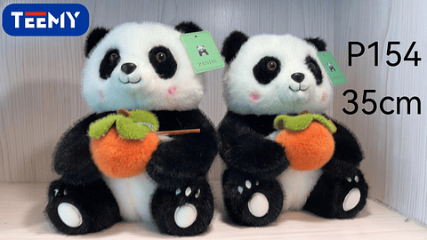 PELUCHE PANDA 35 CM  , PRECIO PUBLICADO ES AL POR MAYOR Y DEBEN SER 3 UNIDADES DEL MISMO  (P154)