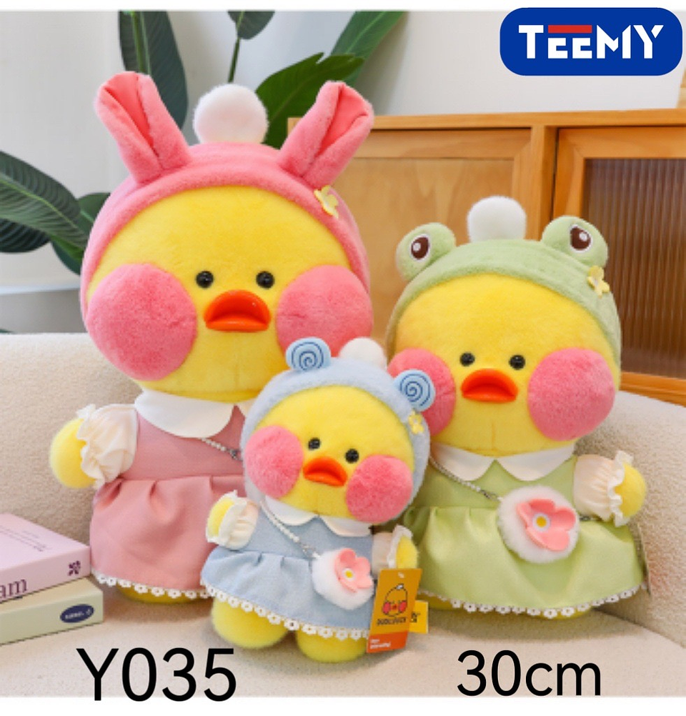 PELUCHE PATO 30 CM , PRECIO PUBLICADO ES AL POR MAYOR Y DEBEN SER 3 UNIDADES DEL MISMO  (Y035) 1